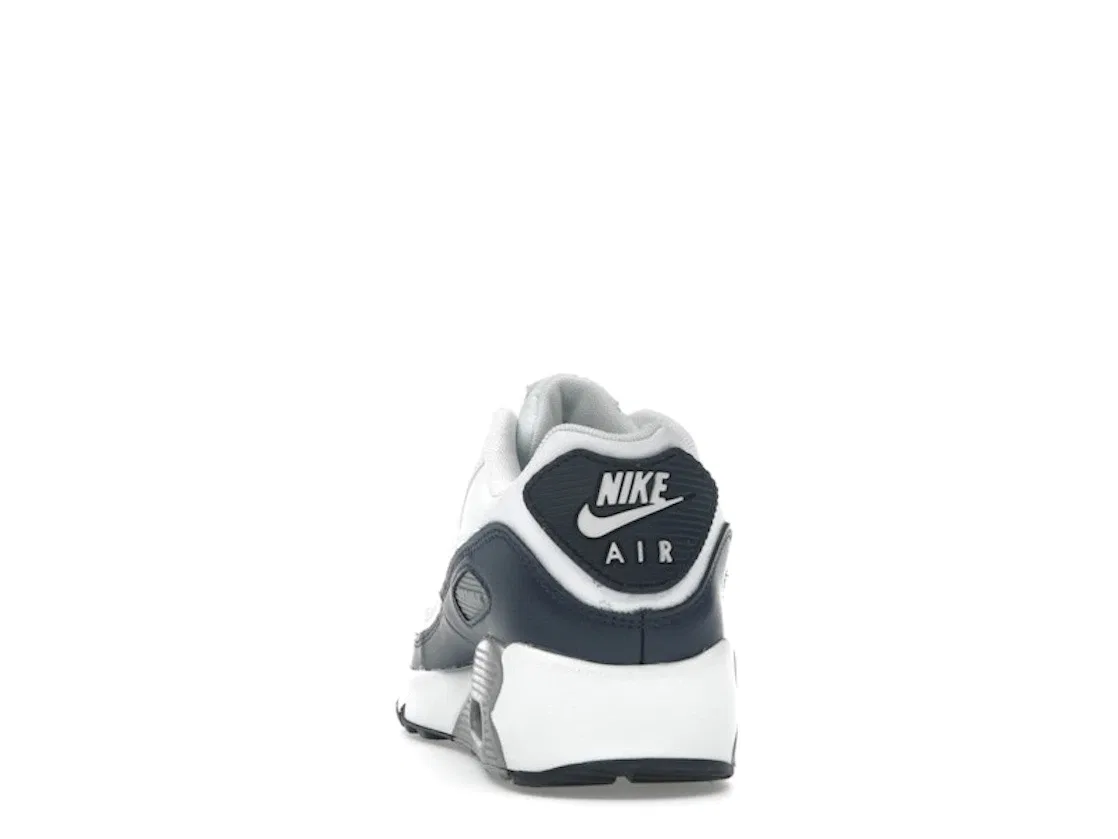 Детские кроссовки Lifestyle Nike Air Max 90, White/Light Smoke Grey-Particle Grey-Obsidian — фото 4