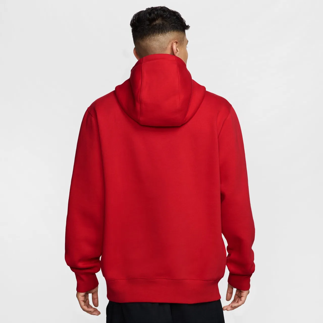 Мужское худи Club Pullover Nike, цвет University Red/University Red/White — фото 2