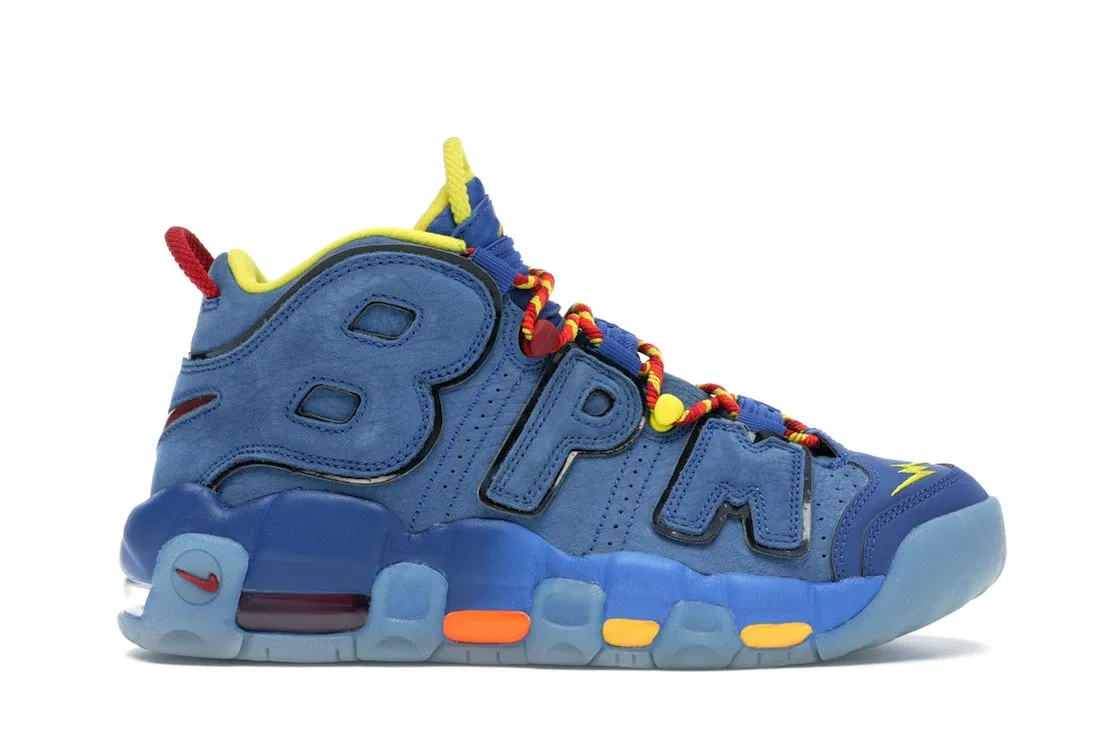 Детские кроссовки Lifestyle Nike Air More Uptempo Doernbecher (2017) (GS), Blue Jay/Blue Jay-Gym Red-Team Orange