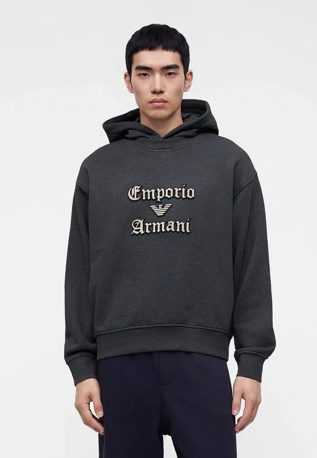Толстовка с капюшоном Emporio Armani, Blackened Pearl