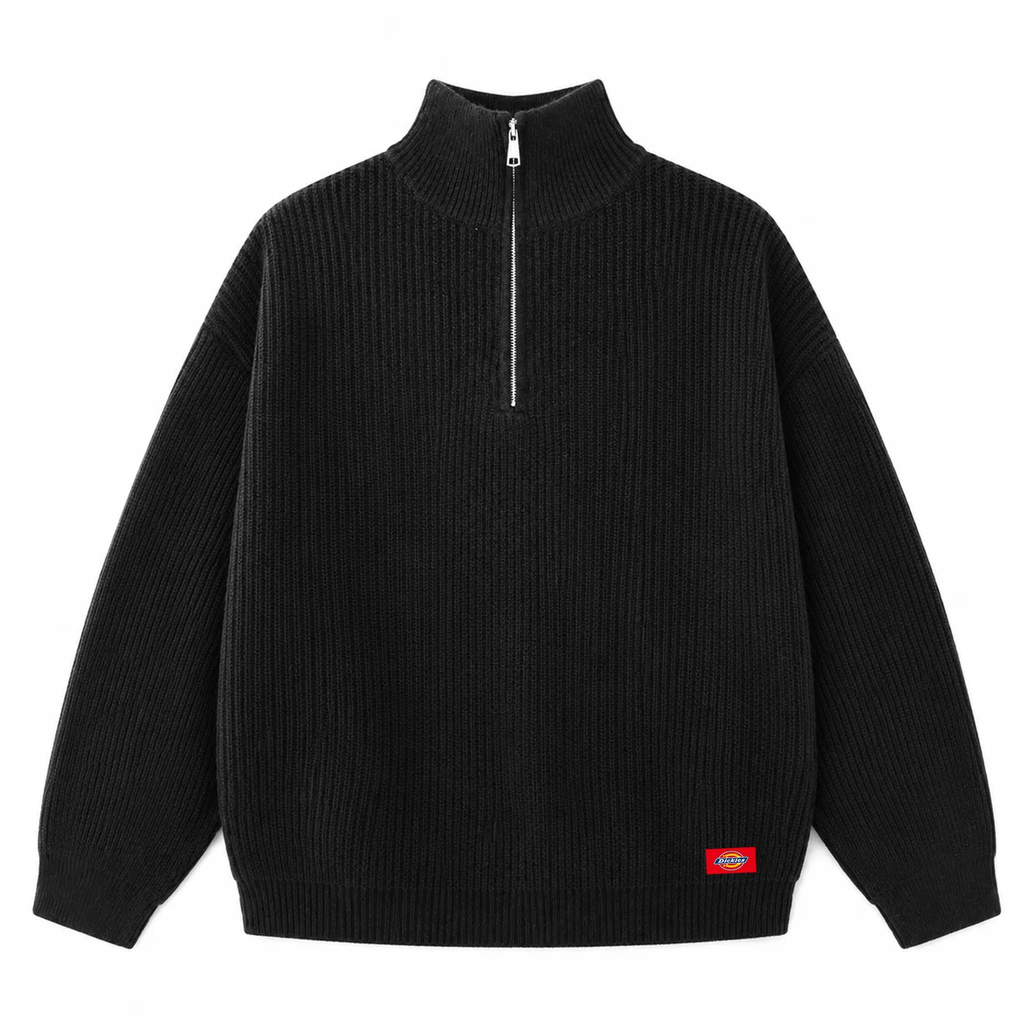 Детский свитер с воротником-стойкой Dickies, Серый — фото 3