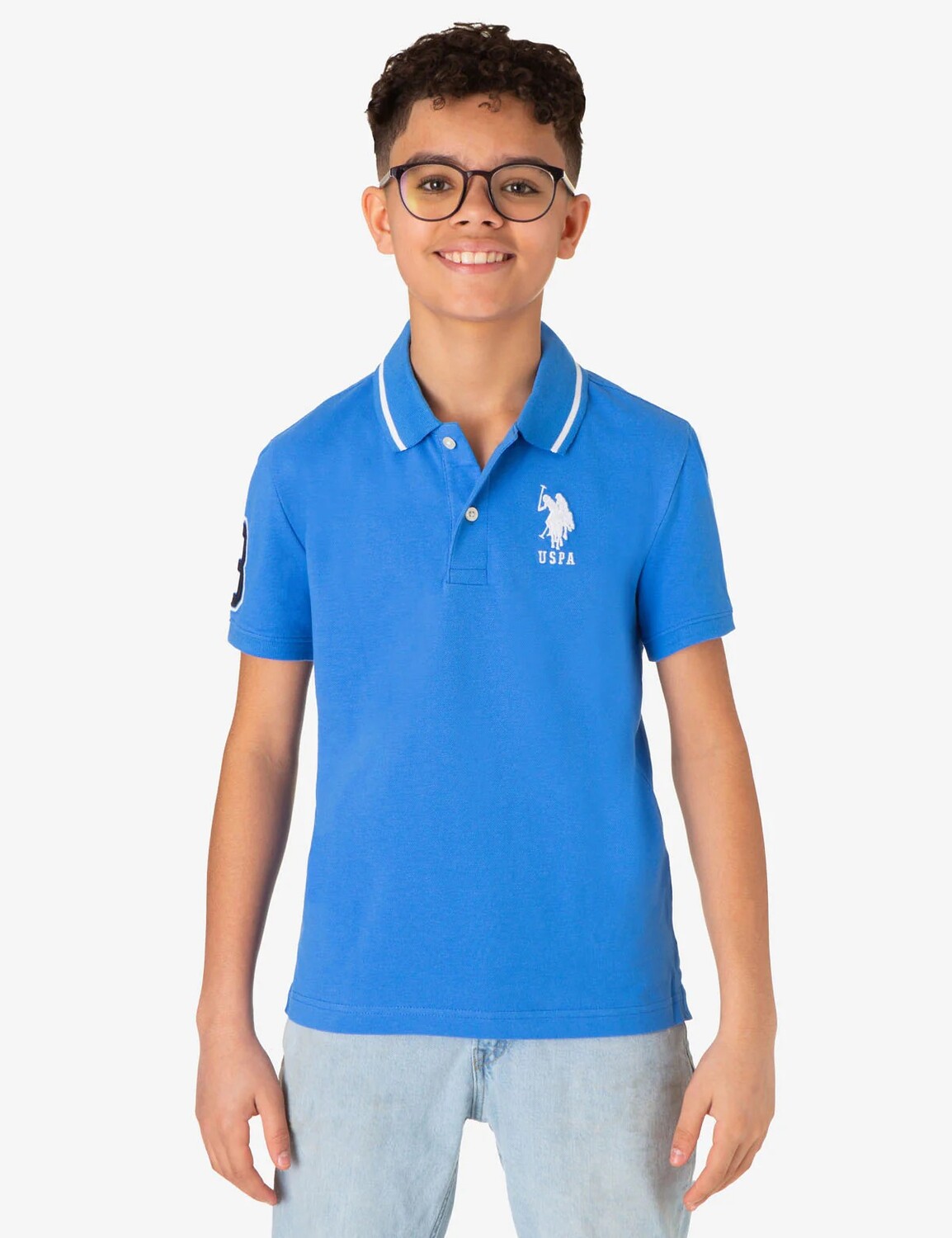

Футболка поло U.S. Polo Assn. Boys Pique, синий