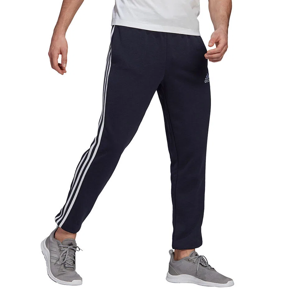 Мужские спортивные брюки с 3 полосками Essentials Tapered Elastic Cuff 3 Stripes Pant Adidas, Jeansblau — фото 3