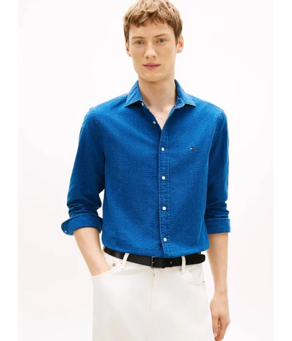Мужская рубашка с длинным рукавом Tommy Hilfiger, Indaco