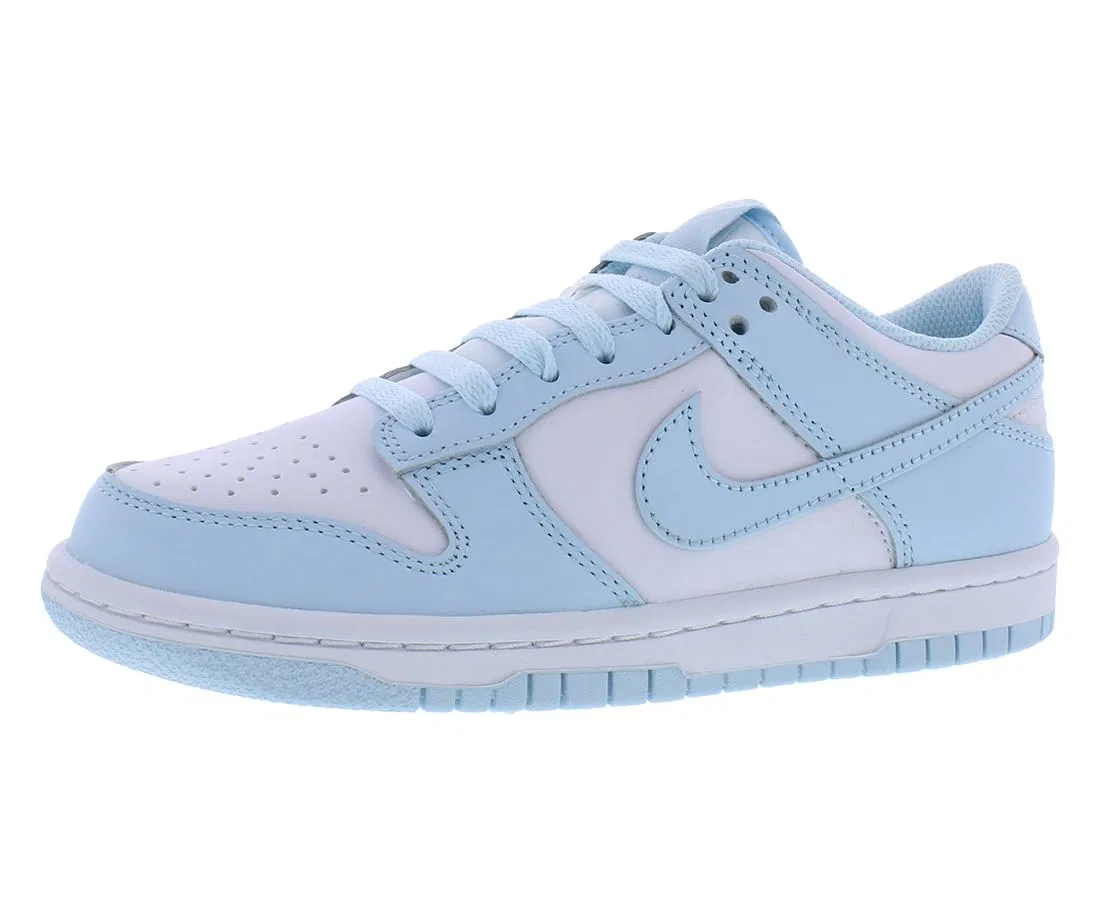 Детские кроссовки для мальчиков с принтом Dunk NIKE, White Blue Glacier