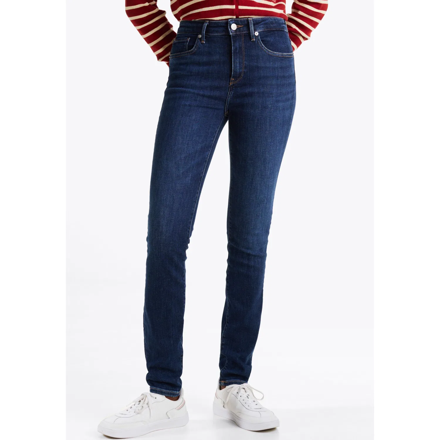 Женские облегающие джинсы скинни Heritage Como Tommy Hilfiger, Dark Blue