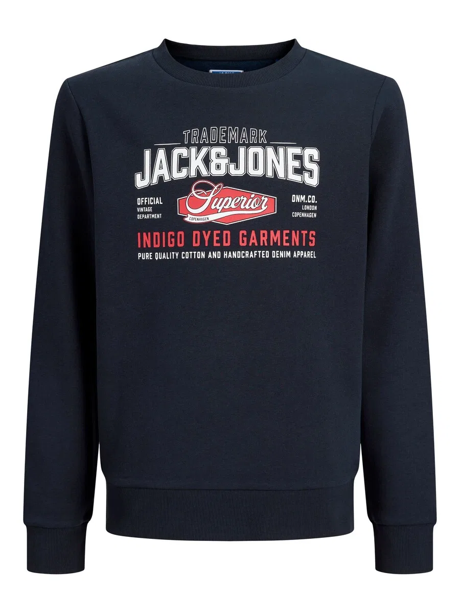 Детская толстовка, темно-синяя Jack & Jones Junior