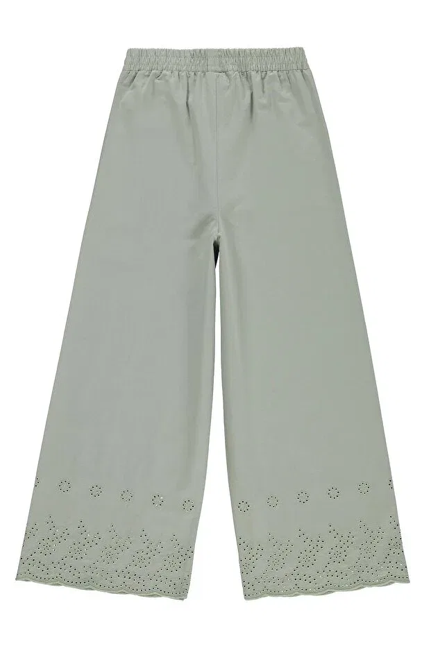 Детские брюки для девочек широкие Civil Girls, Cascade Green — фото 2