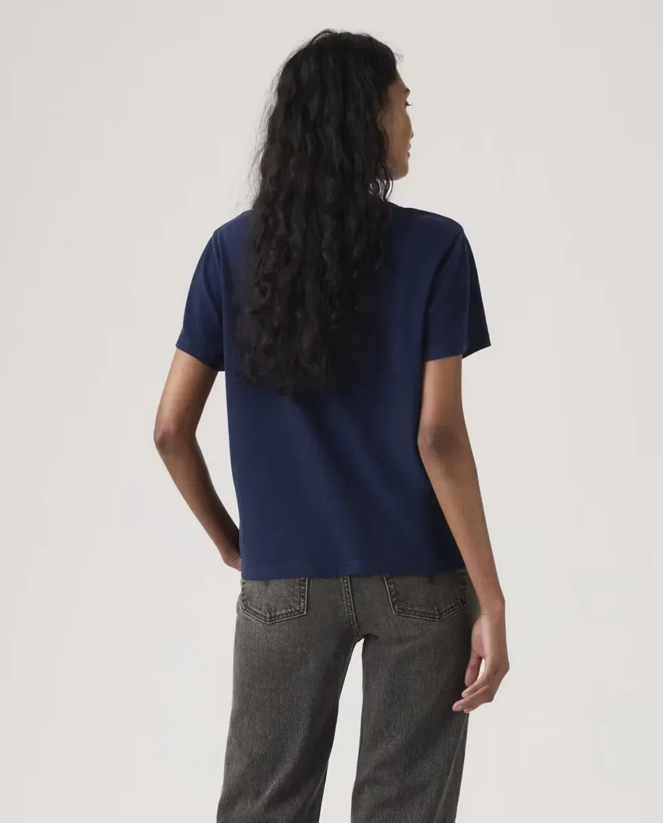 Женская футболка с V-образным вырезом Levi's, Navy Blue — фото 2