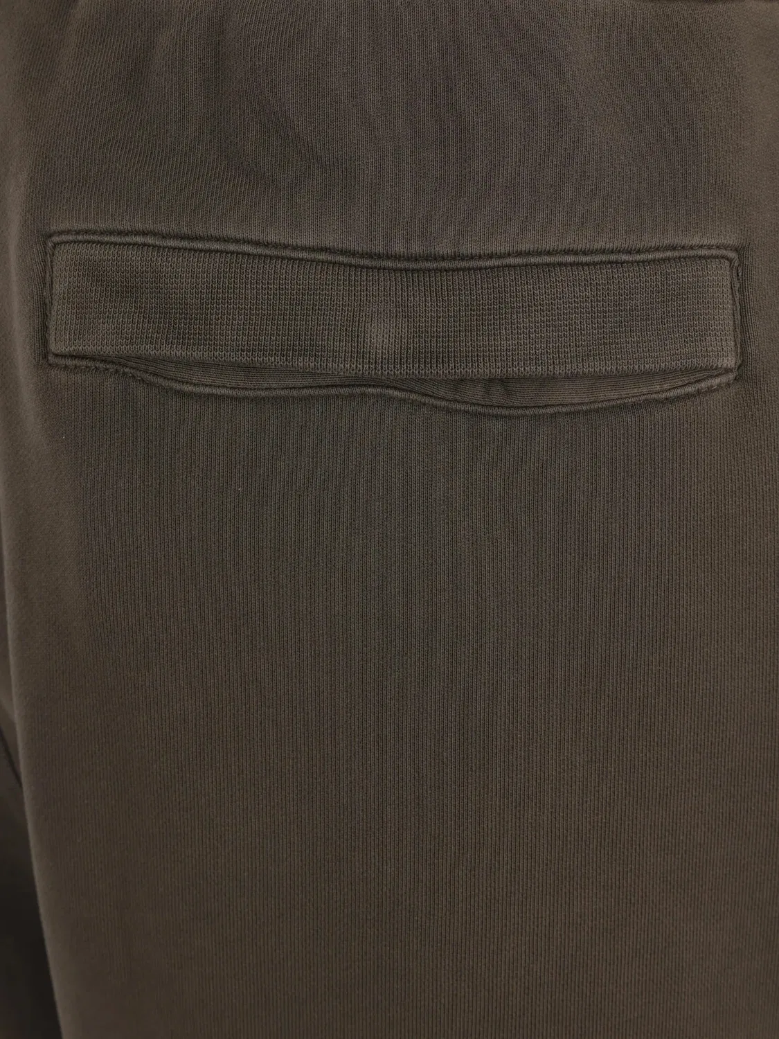 Мужские укороченные брюки из футера с принтом Compass Logo Stone Island, черный — фото 4