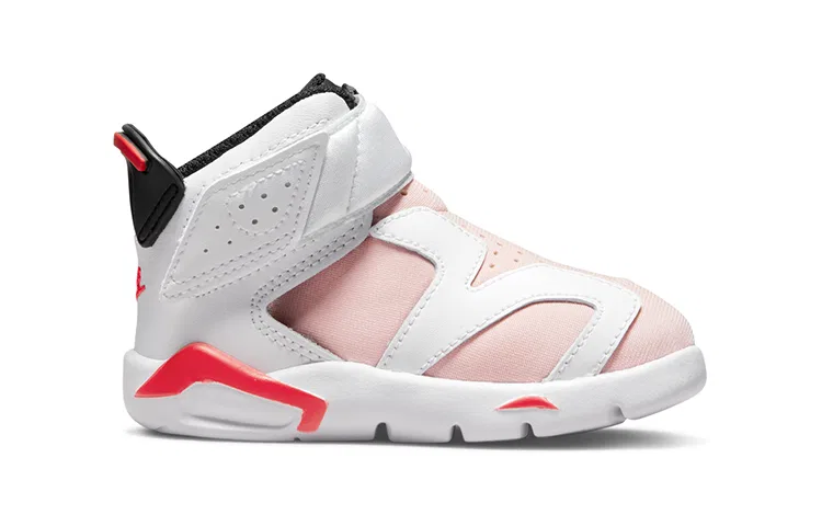 Детские кроссовки для малышей с ремешком Jordan 6 Retro Little Flex Atmosphere, Black/White — фото 3
