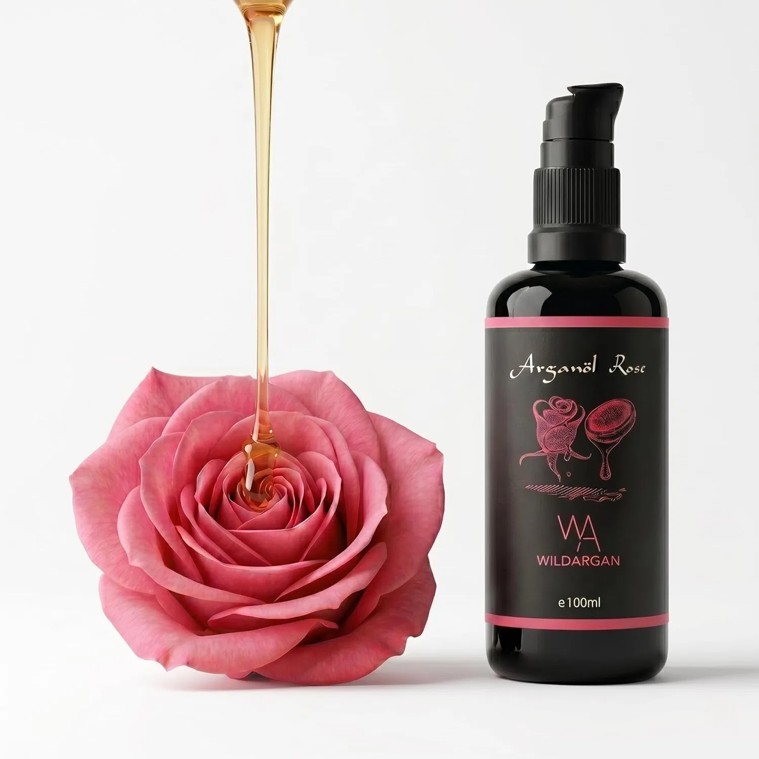 Масло для тела Аргановое с Розой, Wild Argan, 100 мл