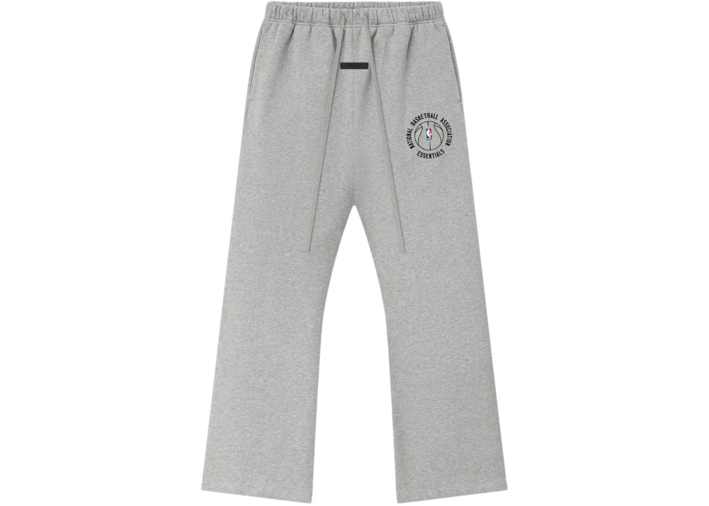 Детские спортивные штаны-клеш с принтом Fear of God Essentials NBA x Barkley Hendricks Flare Sweatpant, Concrete Heather