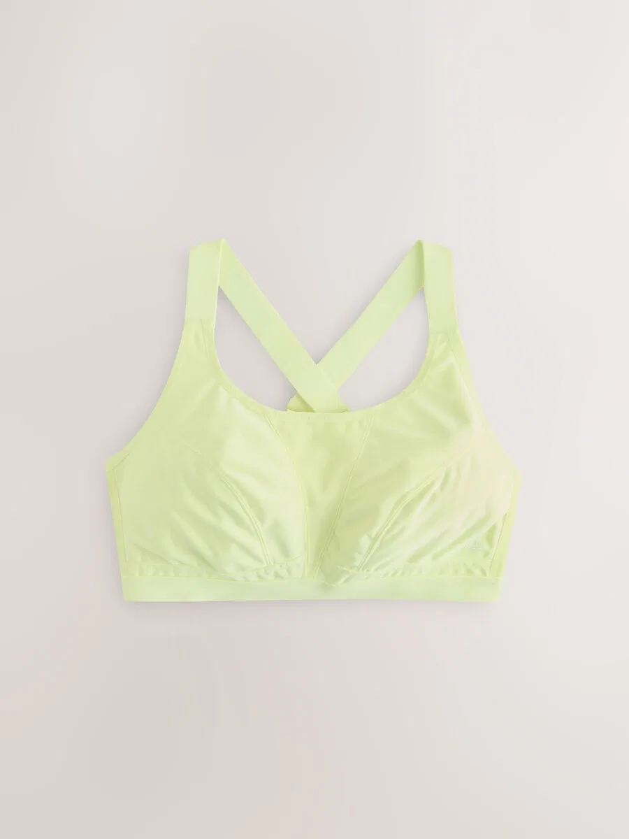 Спортивный бюстгальтер Next Bralette в желтом и белом цветах — фото 2