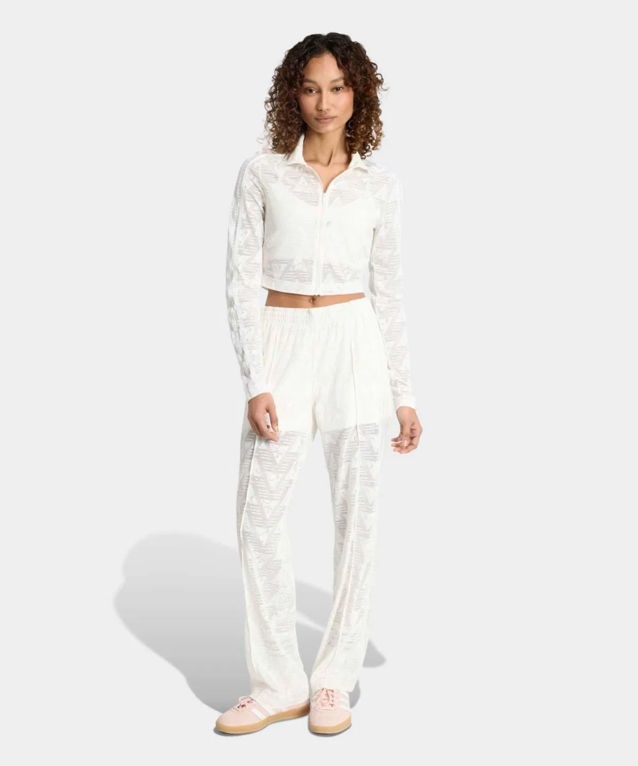 Женский трек-топ Firebird Classic Race Track Top Adidas, White — фото 3