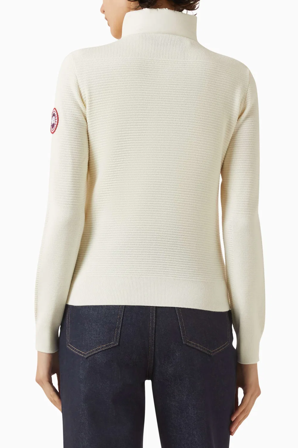Куртка вязаная HyBridge Canada Goose, белый — фото 3
