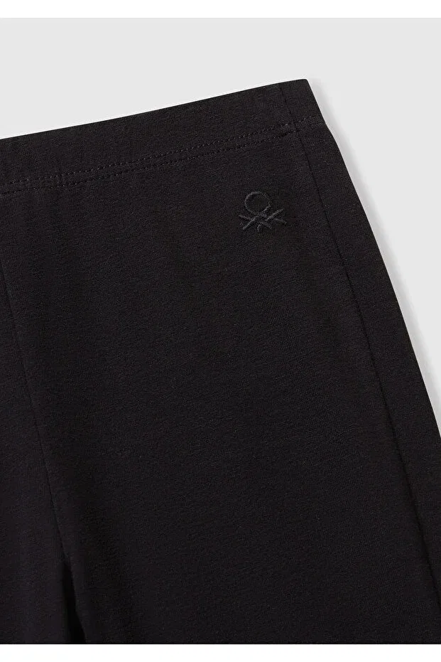 Детские леггинсы для девочек с принтом flare United Colors Of Benetton, Black — фото 3
