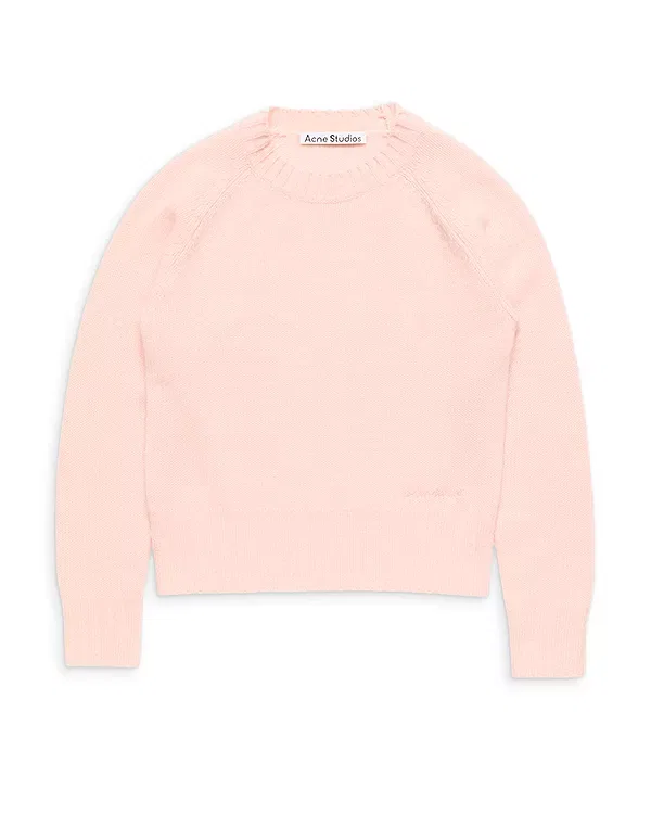 Женский свитер с круглым вырезом Acne Studios, Light Rose