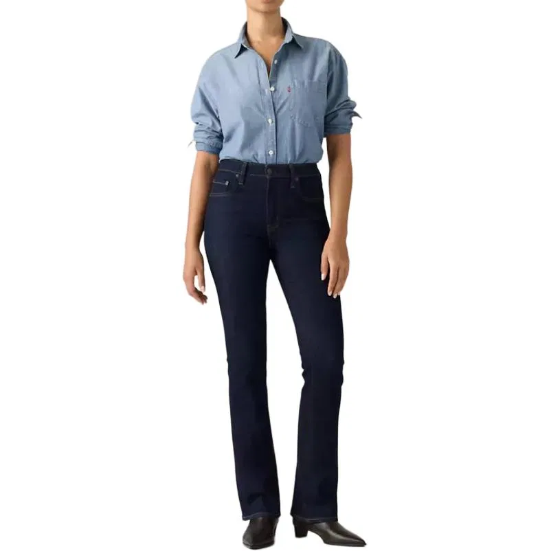 Женские джинсы темно-синие Levis, Dark Blue — фото 3