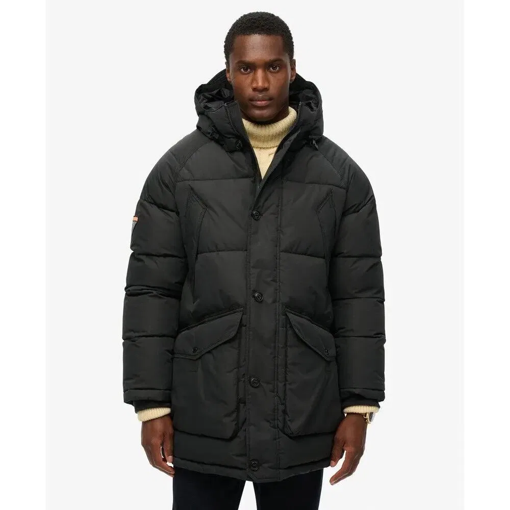 Женская утепленная парка Expedition Superdry, Черный — фото 4