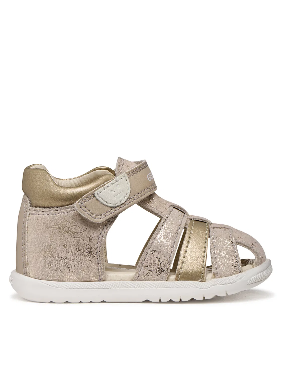 Сандалии для девочки Sandal Macchia Gir Geox, бежевый