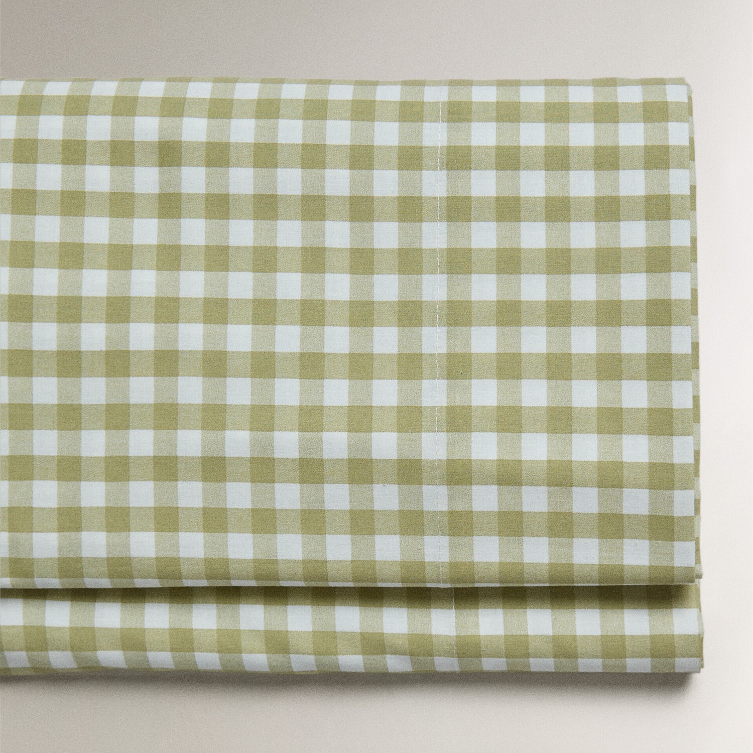 

Простыня Zara Home Check, хаки
