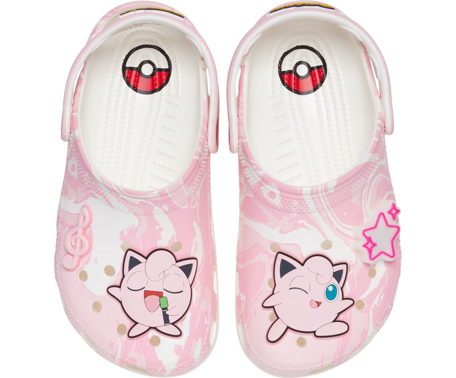 

Сабо детские Crocs Classic Clog x Pokémon, Jigglypuff, розовый