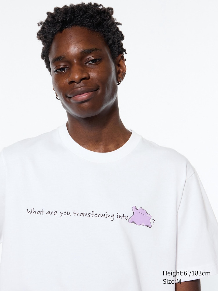 

Футболка с графическим изображением pokémon ut Uniqlo, цвет 00 белый