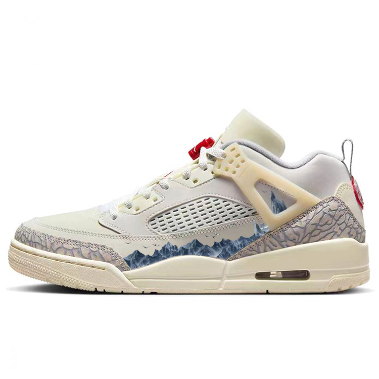 

Jordan Баскетбольные кроссовки Spizike Vintage, низкие, мужские, бежевые/белые