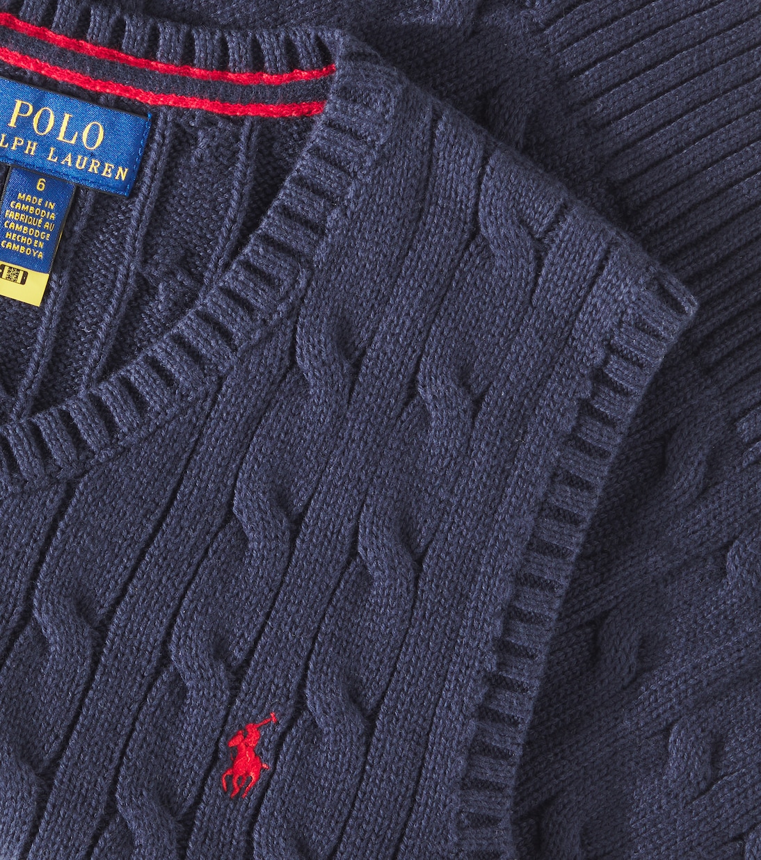 Хлопковый жилет Polo Ralph Lauren Kids, Rl Navy/C3807 — фото 2