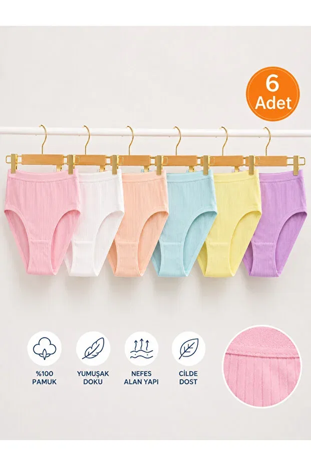 Детские трусы для девочек хлопковые Basics Bebelove, Multicolor — фото 2