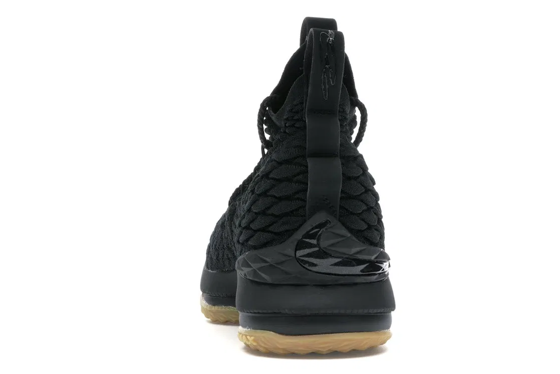 Детские кроссовки для баскетбола Nike LeBron 15, Black/Gum Light Brown — фото 4