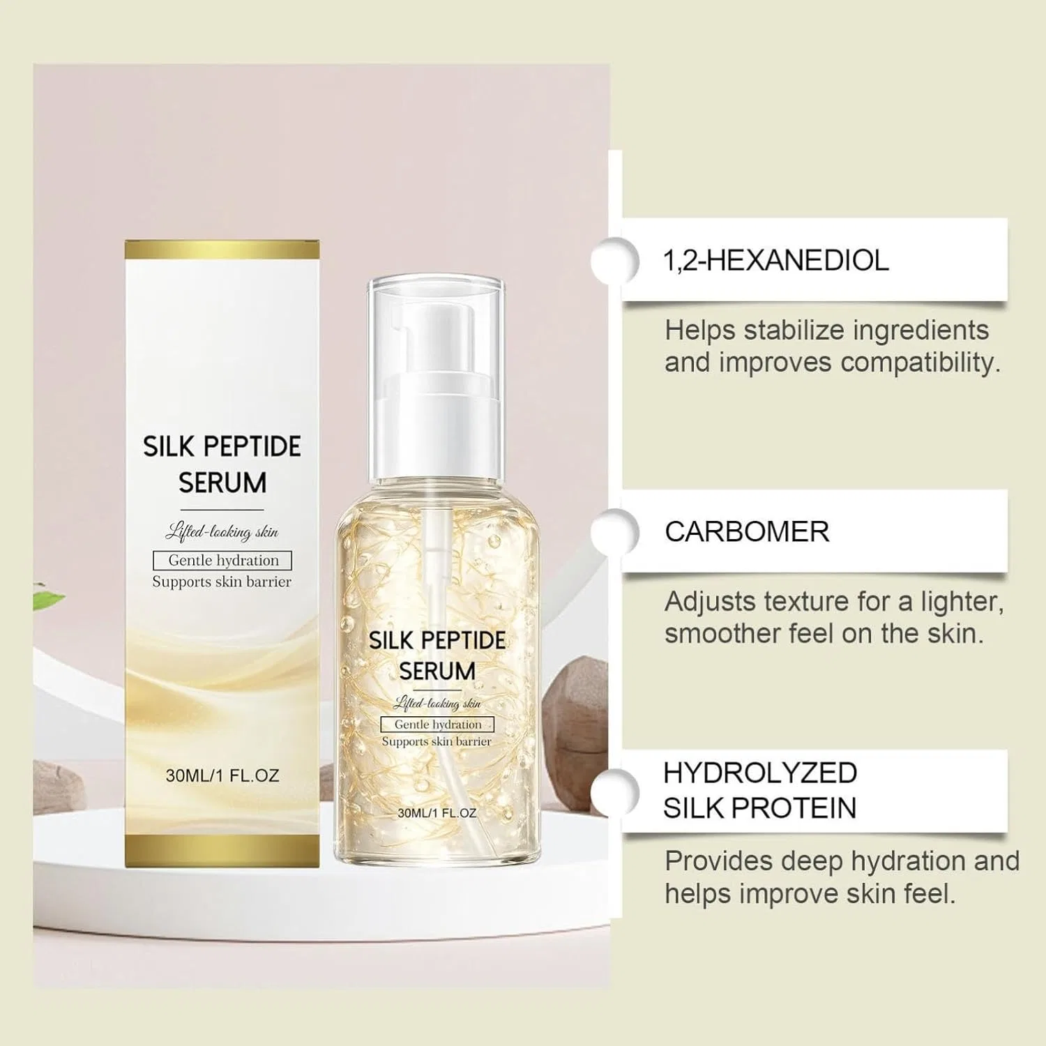 Сыворотка для лица Yuxtth Silk Peptide Serum, 30 мл — фото 4