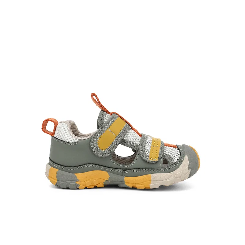 Детские сандалии с защитой носка Jeep, Зеленый/Желтый — фото 4