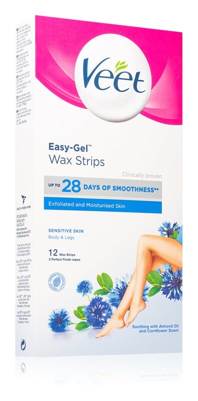 

Восковые полоски для чувствительной кожи Veet Wax Strips