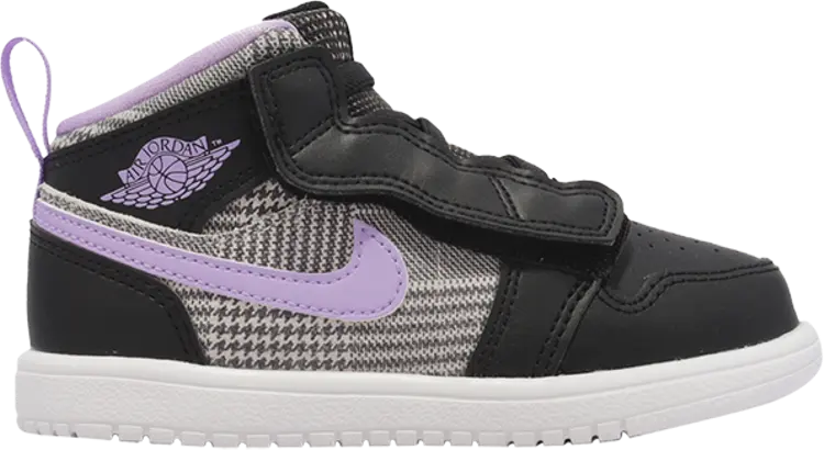 

Кроссовки Air Jordan 1 Mid ALT SE TD Houndstooth, черный