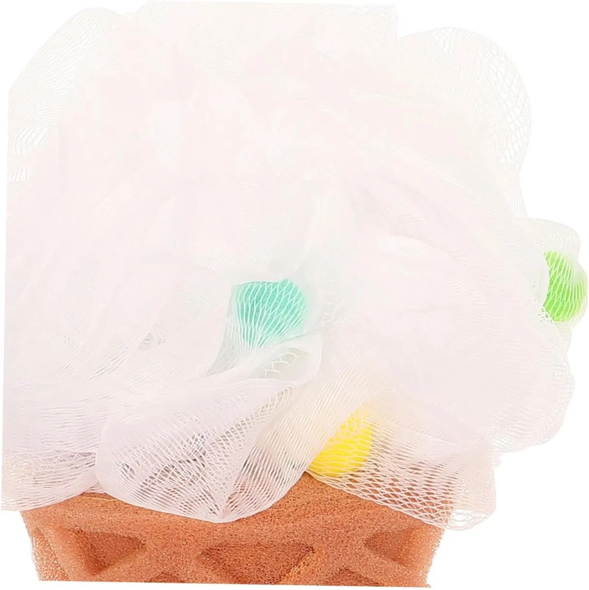 Мочалка для душа Ice Cream, Vaguelly, набор 6 шт, 20x14x8 см, мультиколор — фото 3