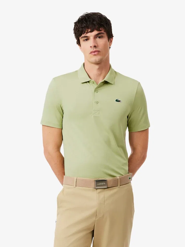 Футболка поло Lacoste Performance Basic, мужская, полиэстер/полиуретан, Apple зеленый