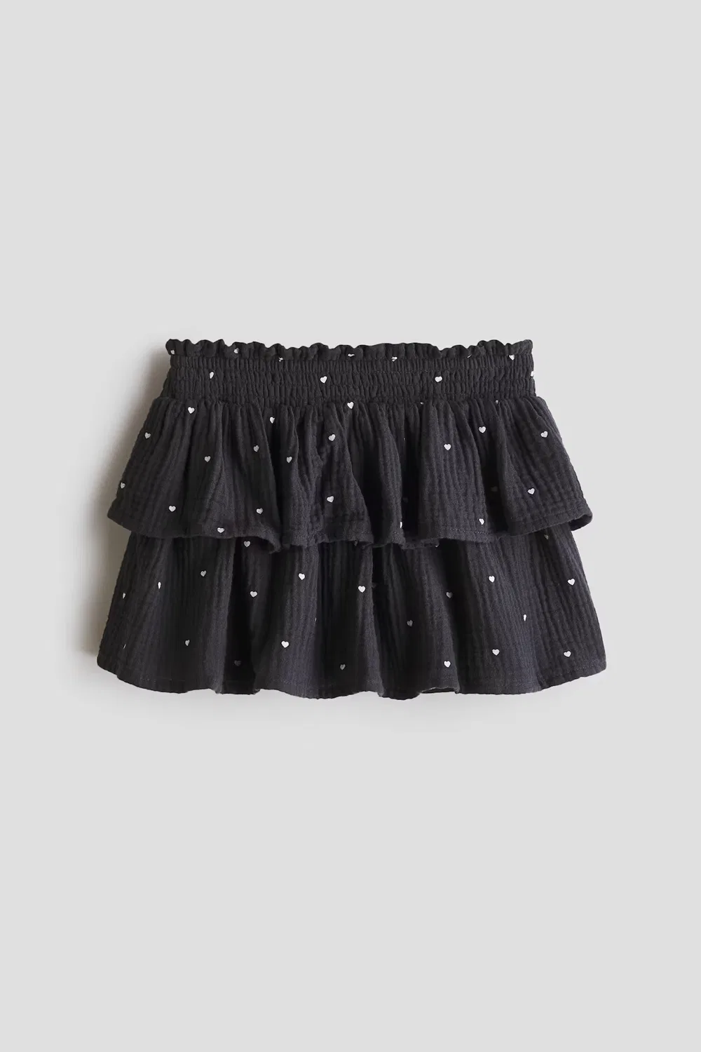 Многоярусная юбка H&M, Dunkelgrau/Herzen