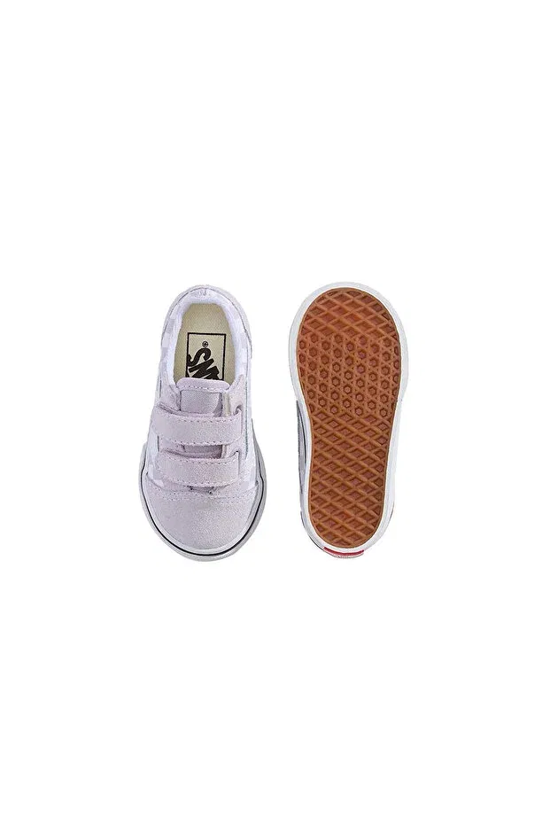 Детские кроссовки для девочек текстильные Old skool v baby casual shoes vn000ctgemy1 pink Vans, Violences-6 — фото 3