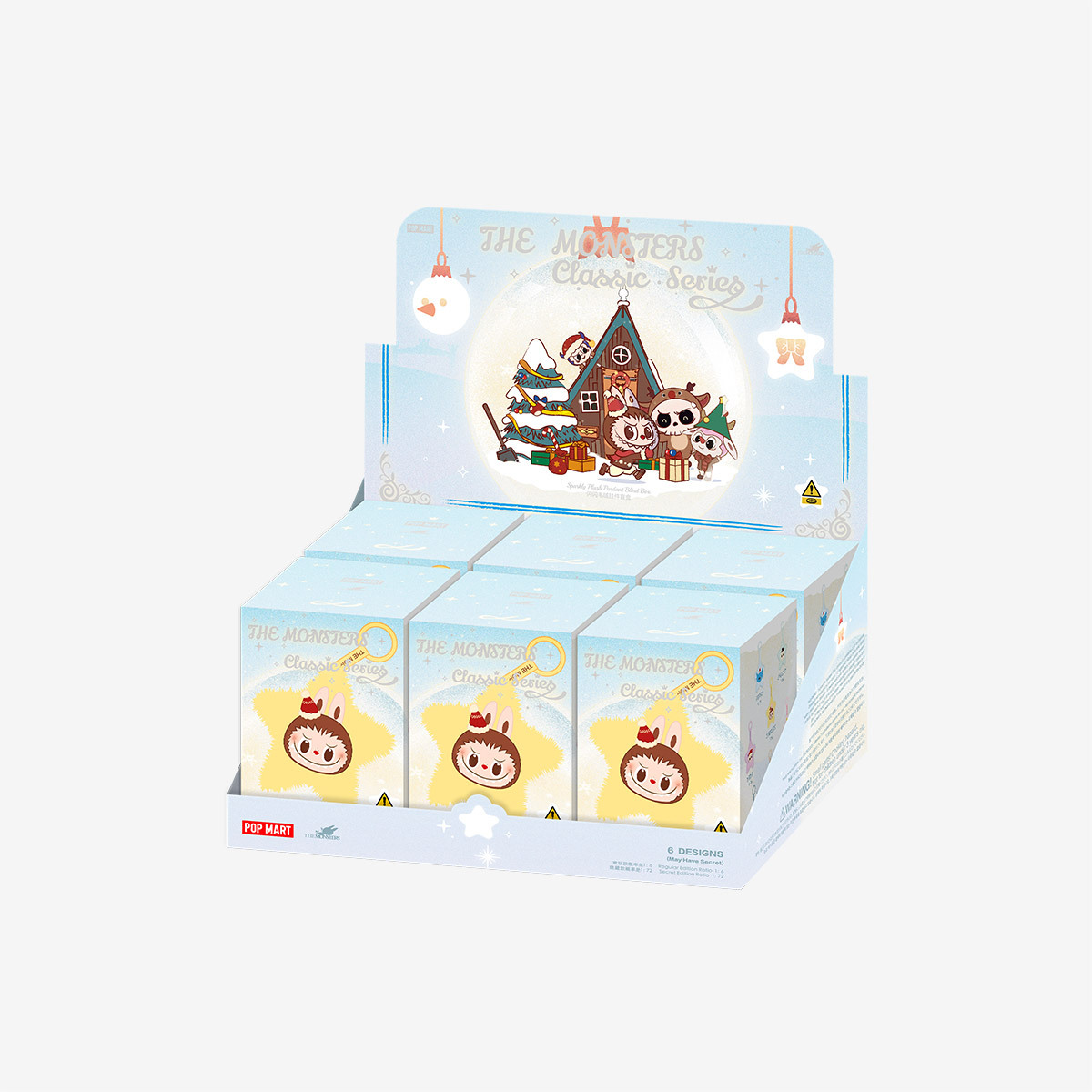 

Бокс с фигурками Pop Mart The Monsters Classic Series Sparkly Plush, 6 предметов
