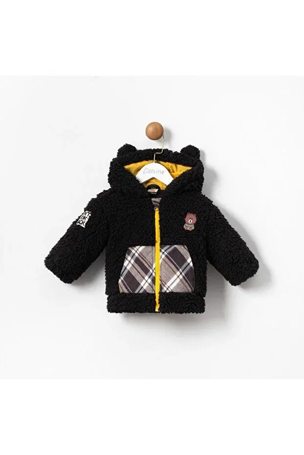 Детское пальто для мальчиков из плюша Cumino, Black