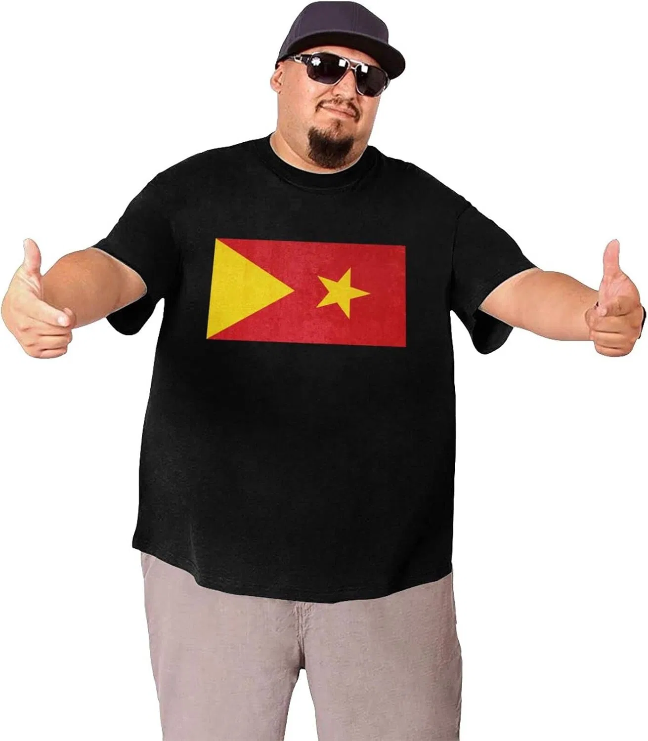 Мужская футболка с графическим принтом Regular Fit, Tigray Region Flag — фото 3