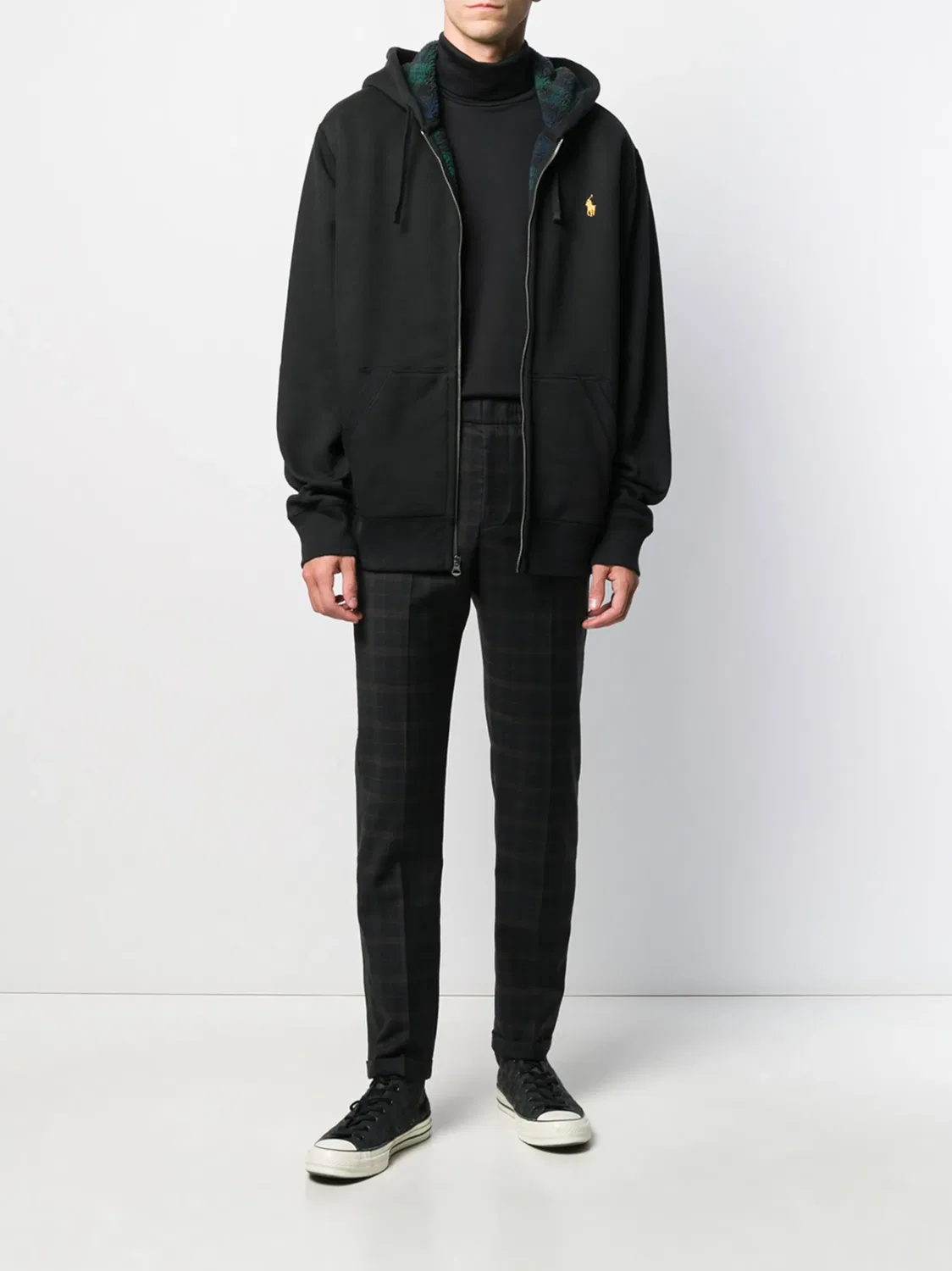 Polo Ralph Lauren Водолазка хлопковая, черная — фото 2