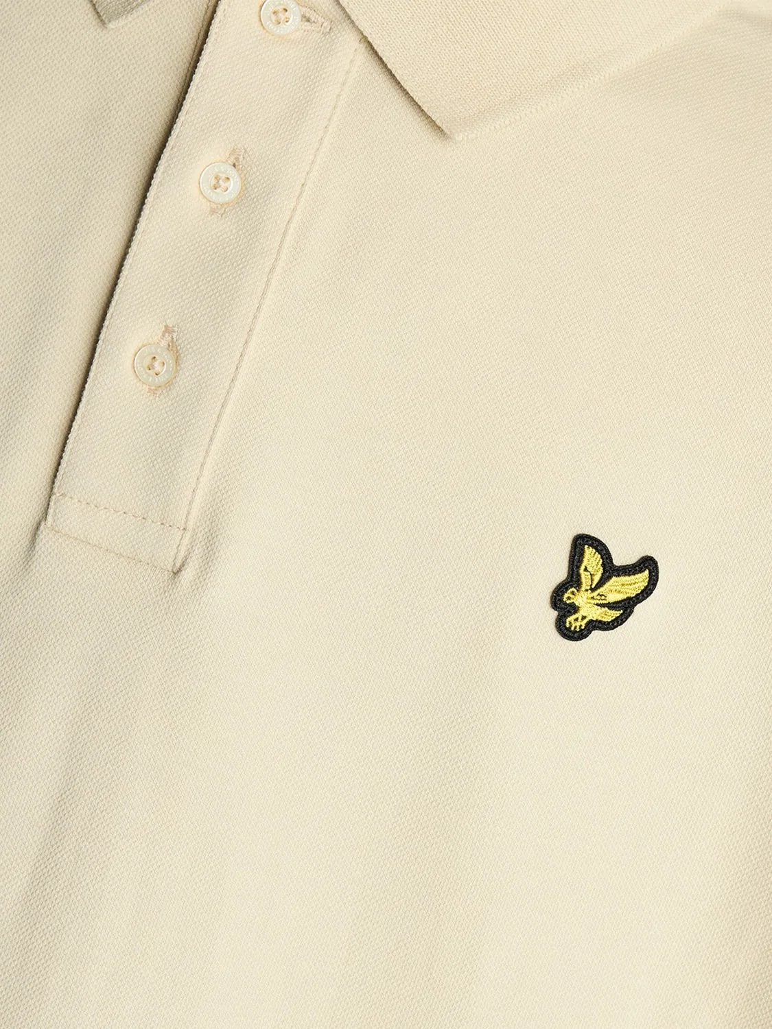 Поло Lyle & Scott Plain, кремовый — фото 4