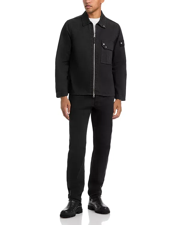 Мужская куртка с длинным рукавом Pocket overshirt Stone Island, черный — фото 2