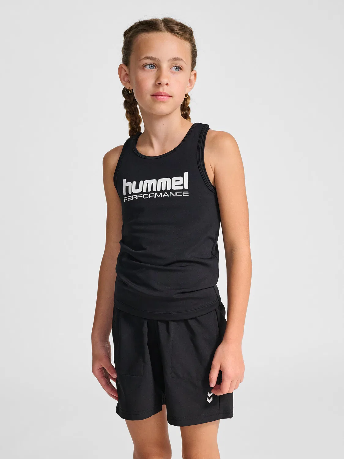 Детская майка с принтом Hmljr Pulse Hummel, Schwarz