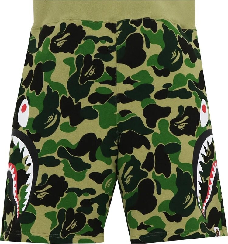 

Шорты BAPE Big ABC Camo Side Shark Sweat Shorts 'Green', зеленый