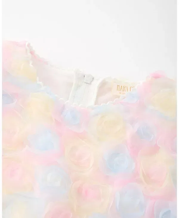 Детское платье для девочек с принтом Violette Tulle Marlo Kids, мультиколор — фото 3