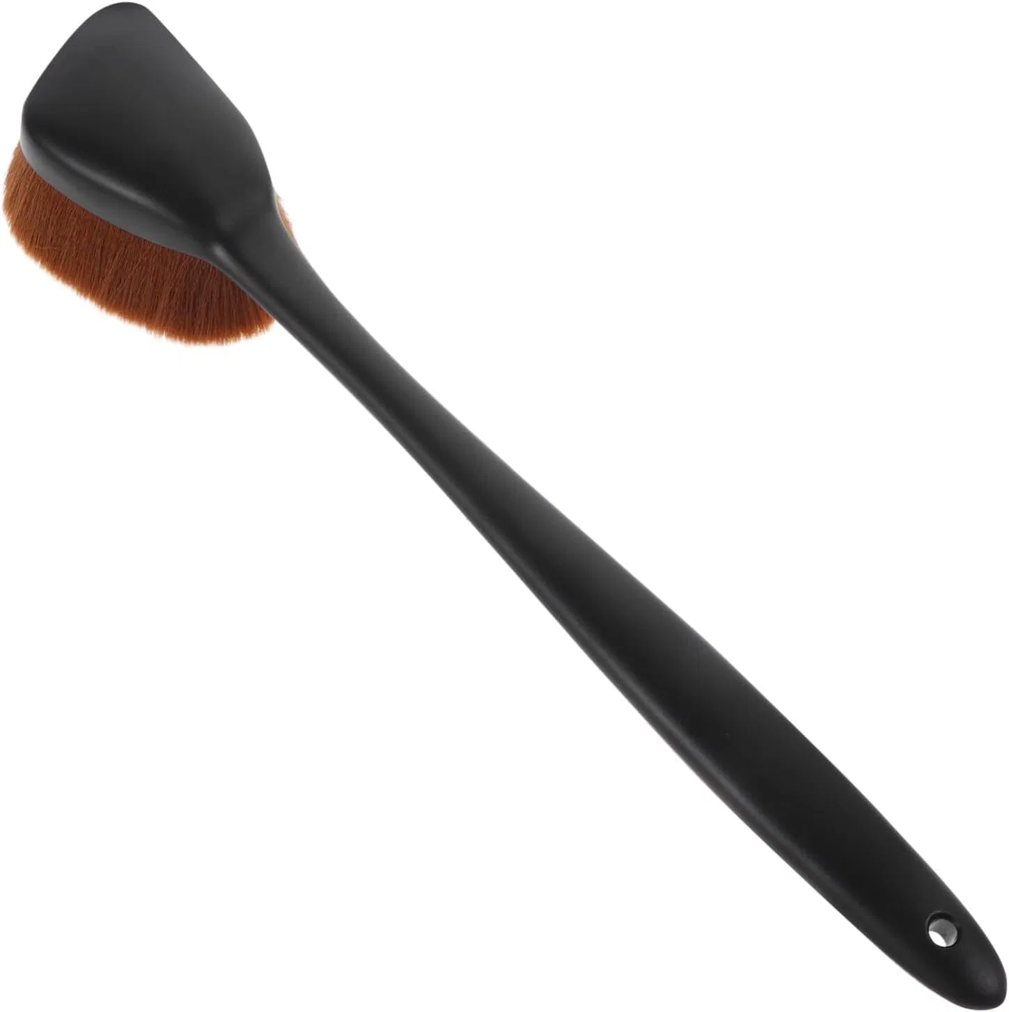 Кисть для автозагара с длинной ручкой, Healeved, 1 шт, 32.5x6.5x4 см, Black
